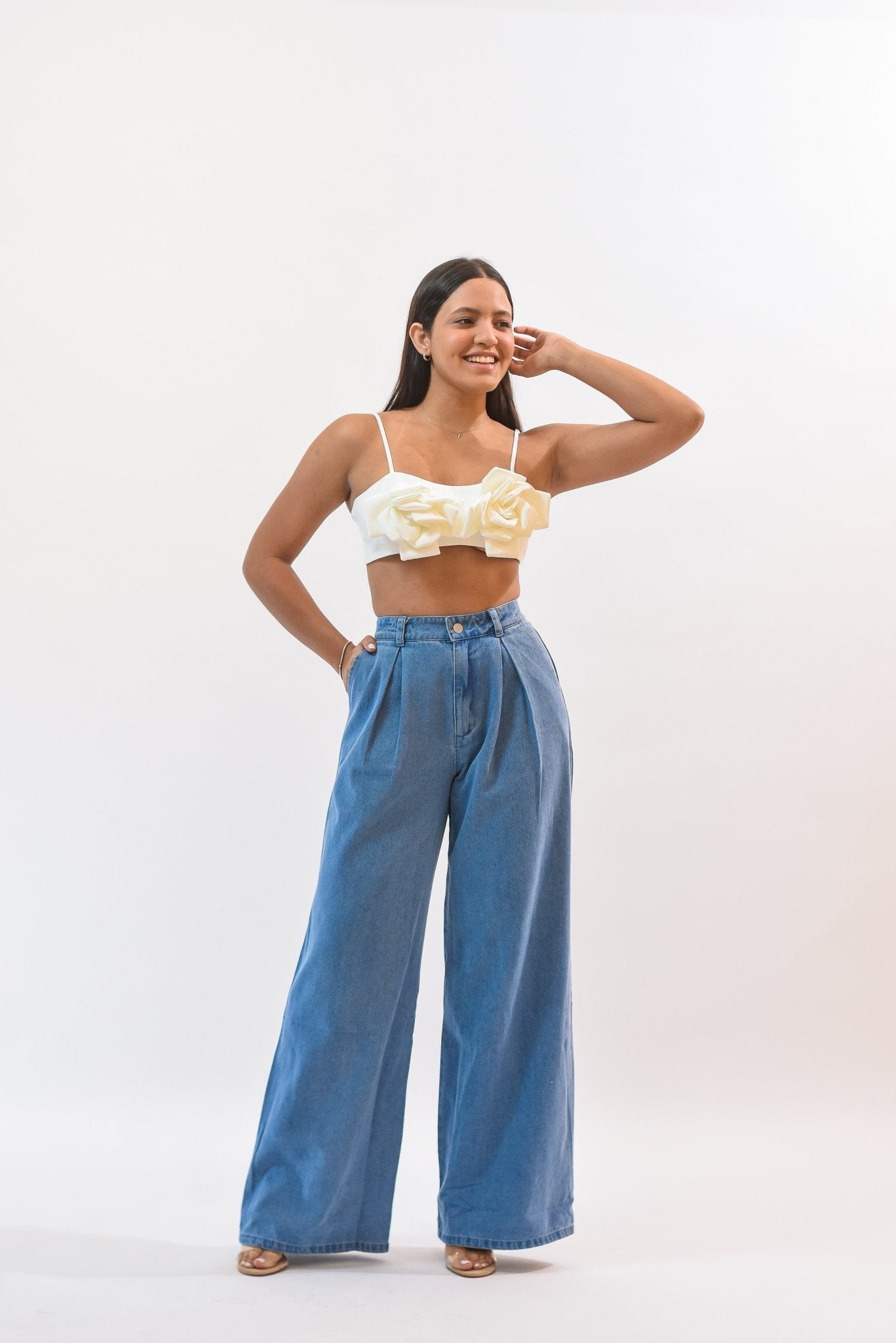 Fashion Flower Crop Top - Bonitafashionrd