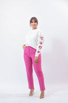 My Cutest Herat Sweater White - Bonitafashionrd