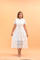 The Elegant Dress White - Bonitafashionrd