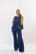 Very Unique Pant Set Navy - Bonitafashionrd