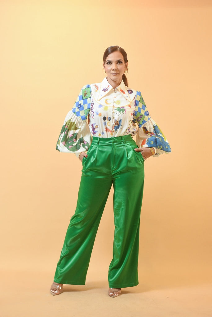 Pretty Style Pant Green - Bonitafashionrd