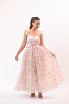 Flowers View Dress Pink - Bonitafashionrd