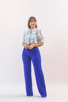 Good Vibes Blouse Blue - Bonitafashionrd