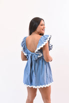 Stunning Romper Blue - Bonitafashionrd