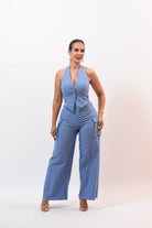 Summer Vibe Pant Set Blue - Bonitafashionrd