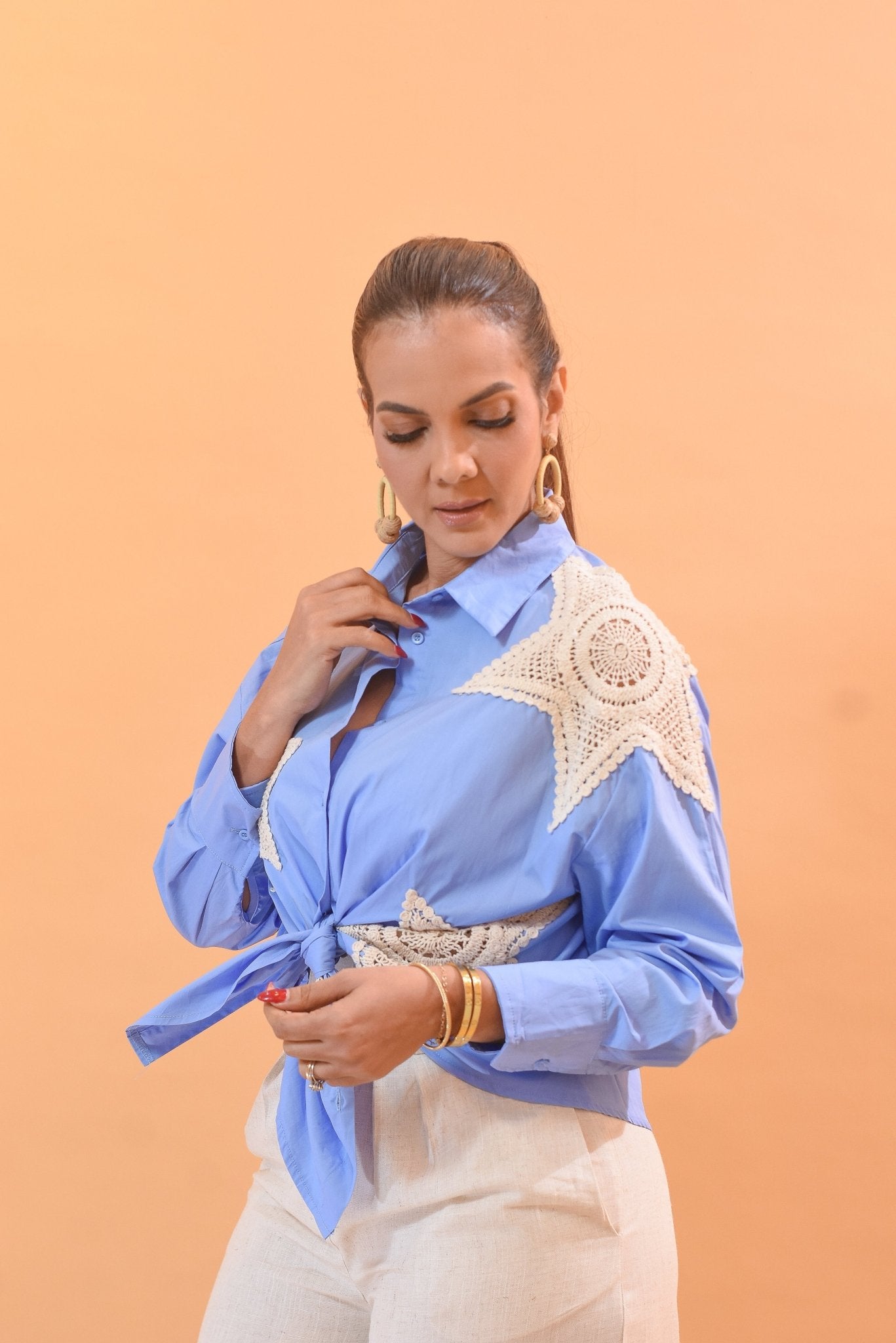 Beauty Star Shirt Blue - Bonitafashionrd