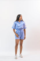 Definitely Cool Romper Blue - Bonitafashionrd