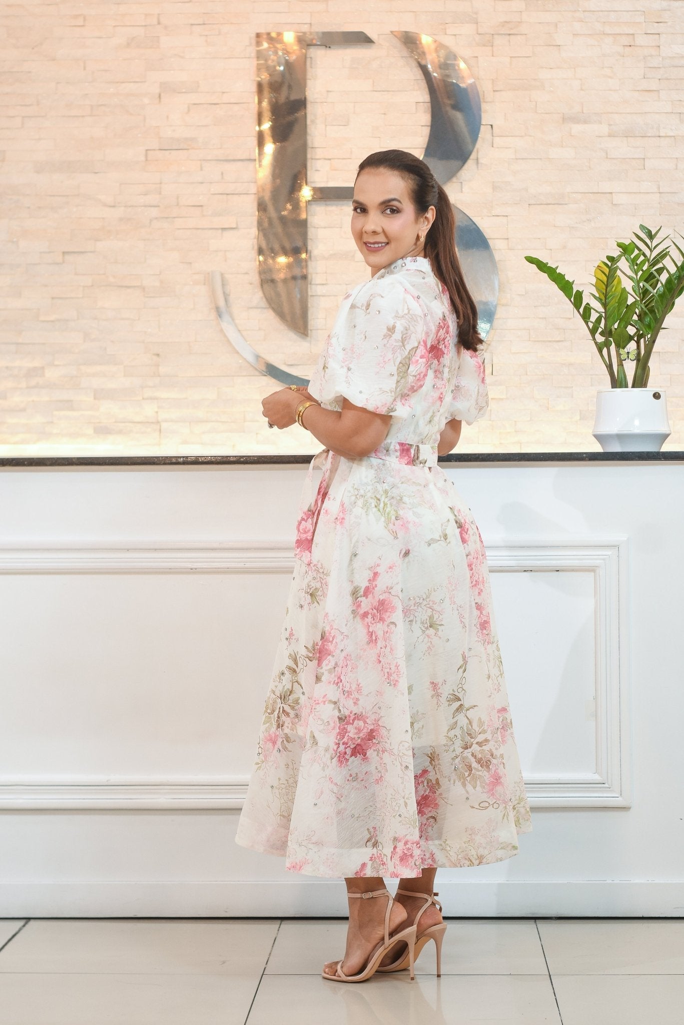 My dress floral pink is beautiful - Bonitafashionrd Dress