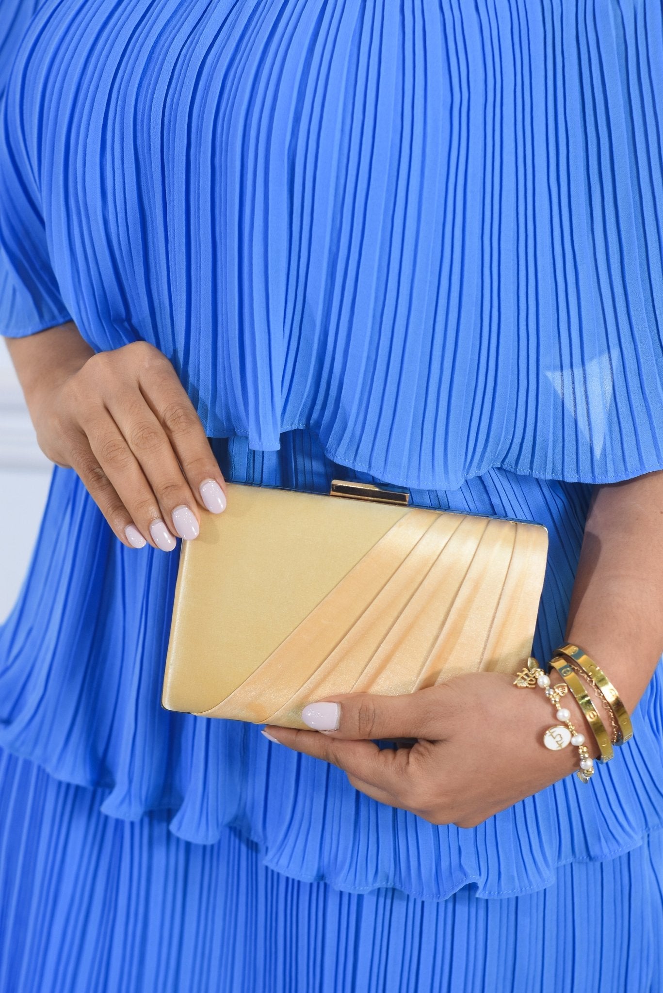 Essential Off Shoulder Dress Blue - Bonitafashionrd