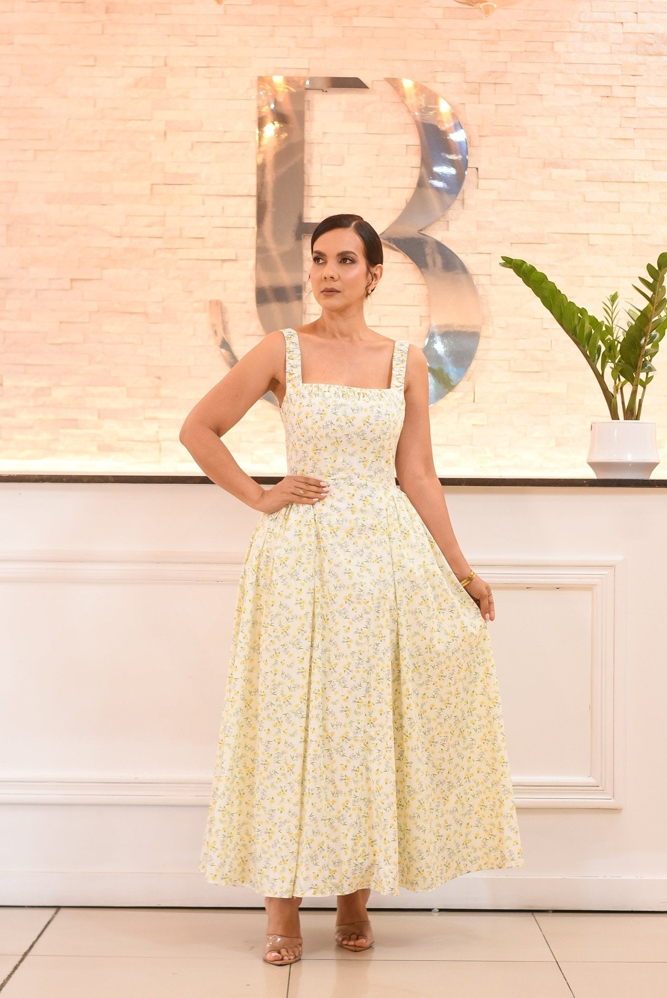 My princess cut floral dress - Bonitafashionrd Dress