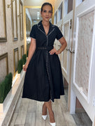 Just The Best Pearls Midi Dress