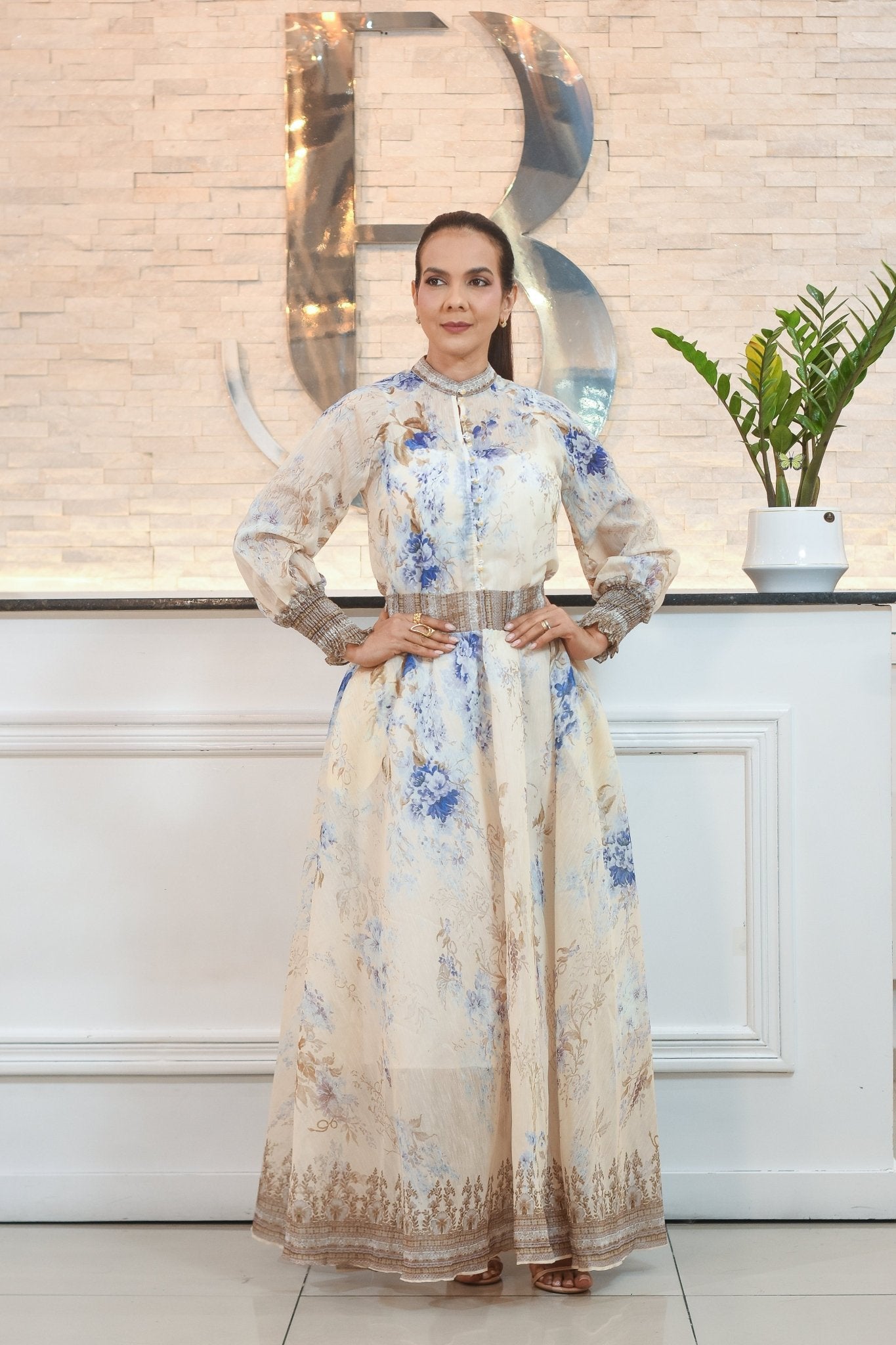 Beautiful floral long skirt set - Bonitafashionrd Set
