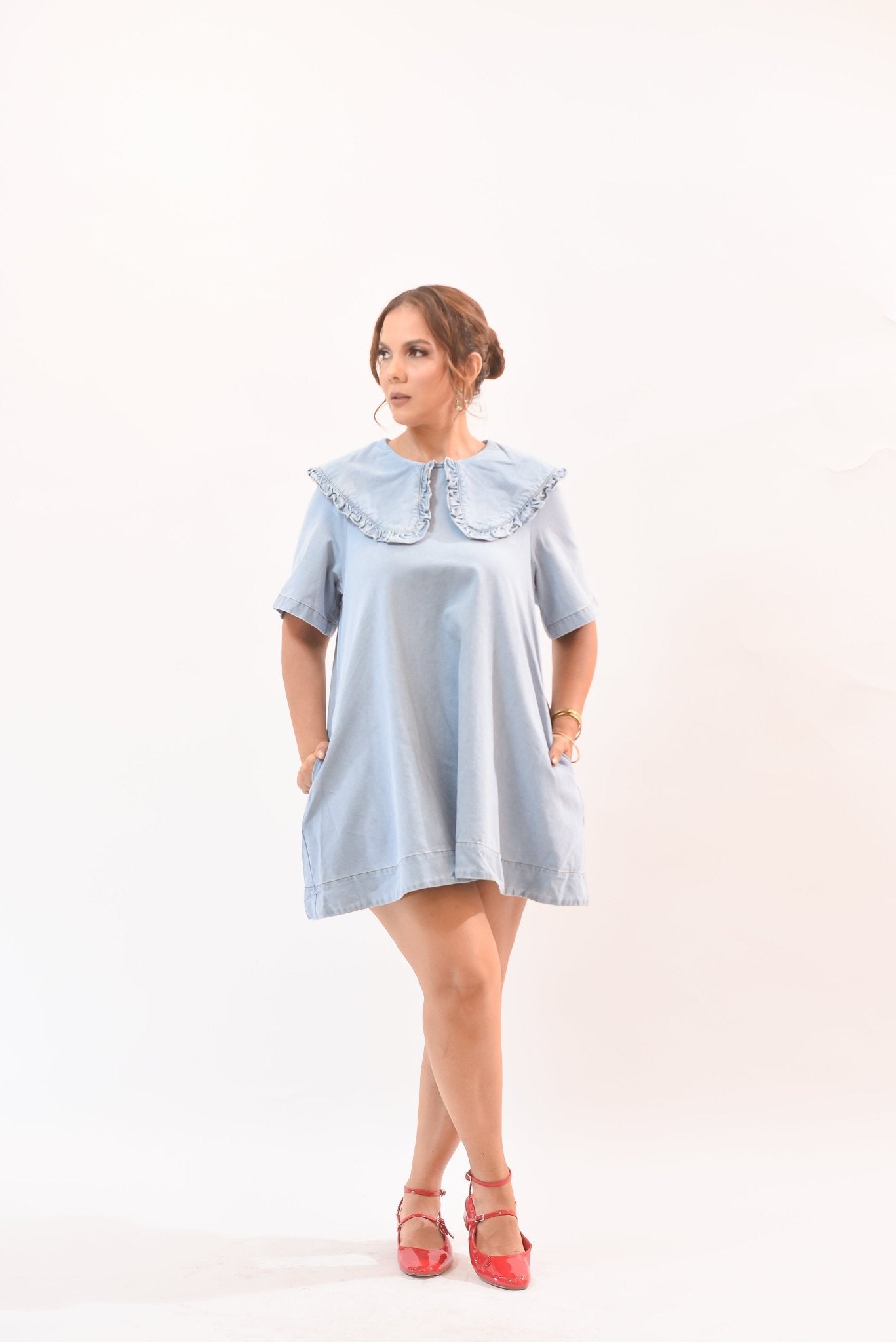 Good Luck Denim Dress - Bonitafashionrd