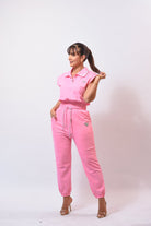 I Love My Pretty Sport Pant Set Pink - Bonitafashionrd