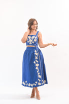 My Wonderful Skirt Set Blue - Bonitafashionrd