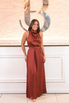 The Amazing Silk maxi Dress Halter - Bonitafashionrd