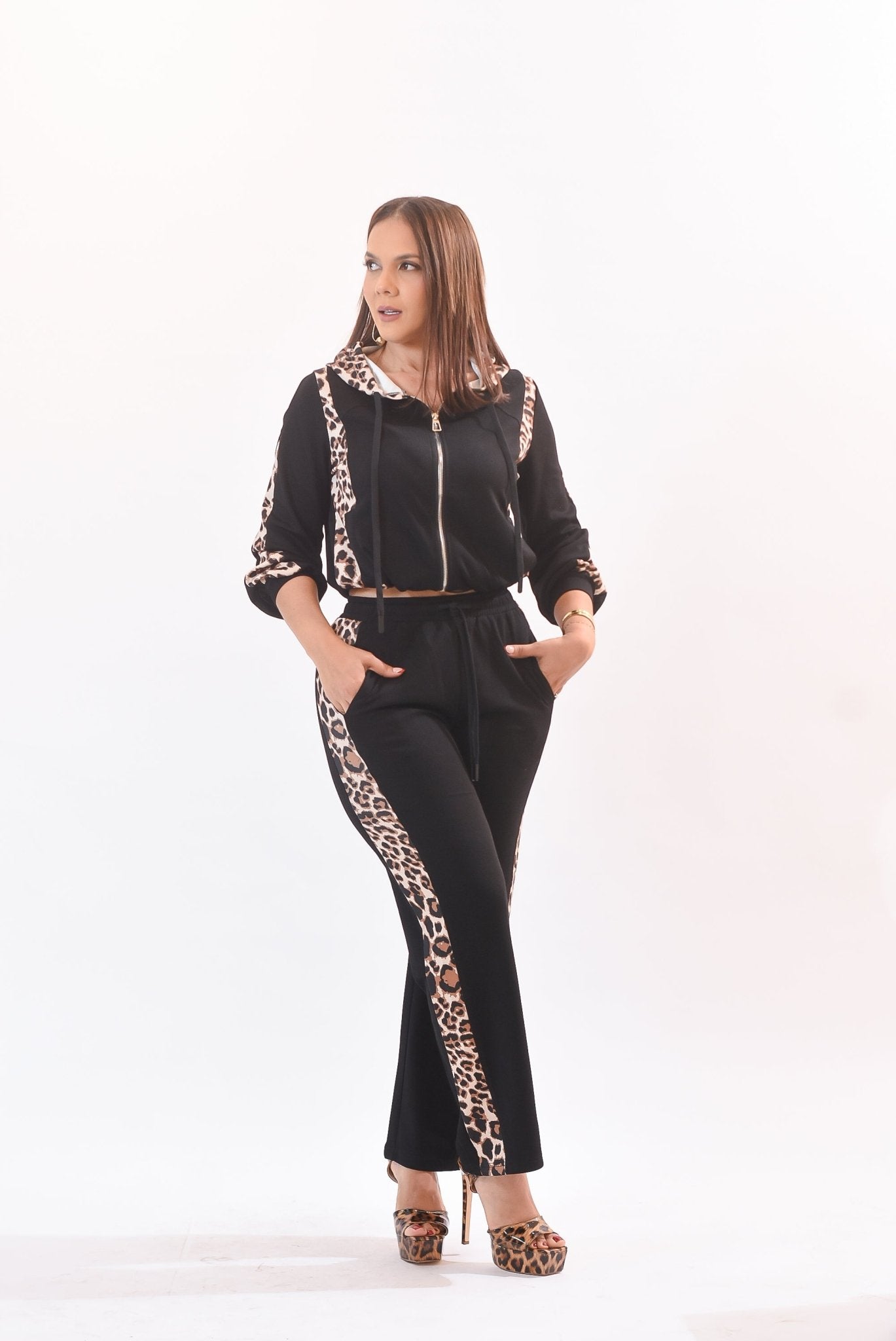 My Cool Animal Print Pant Set - Bonitafashionrd