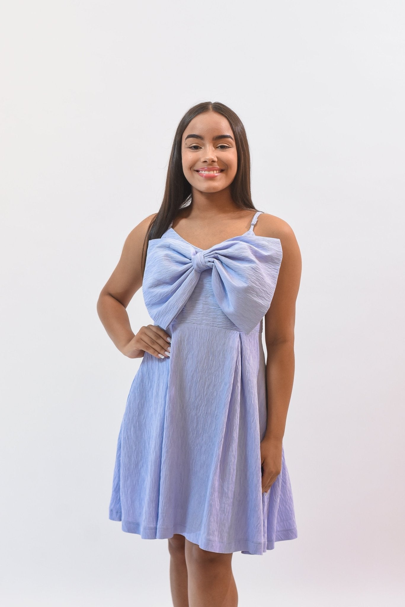 My Unique Ribbon Dress Blue - Bonitafashionrd