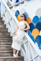 The Pretty Ocean Dress White - Bonitafashionrd