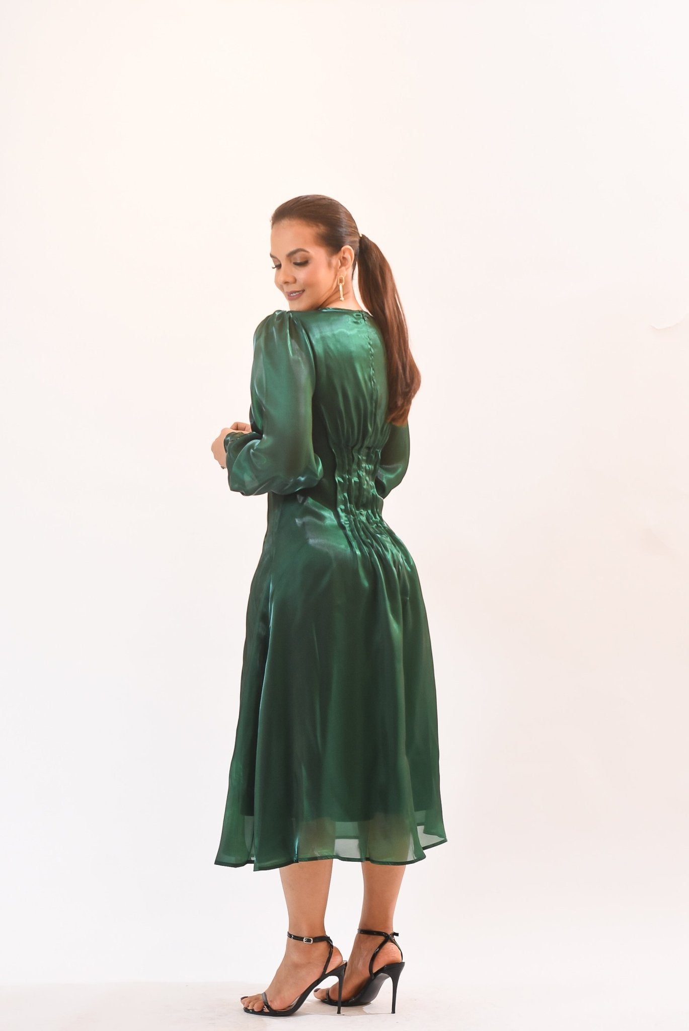 Best Elegance Dress Green - Bonitafashionrd