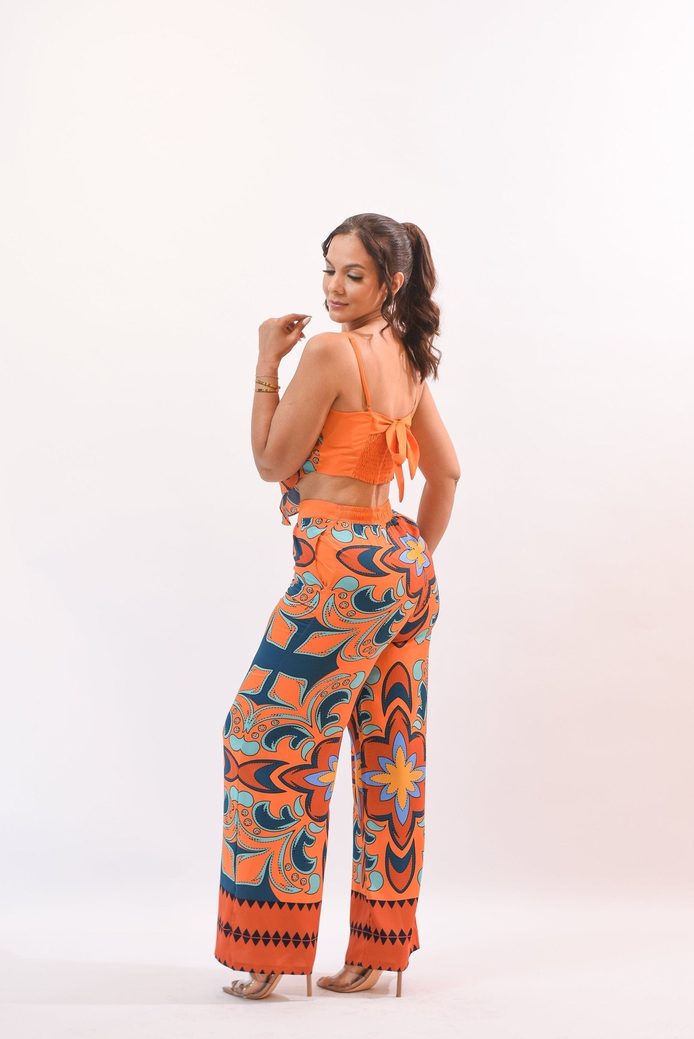 My Biggest Pant Set Crop Multicolor - Bonitafashionrd