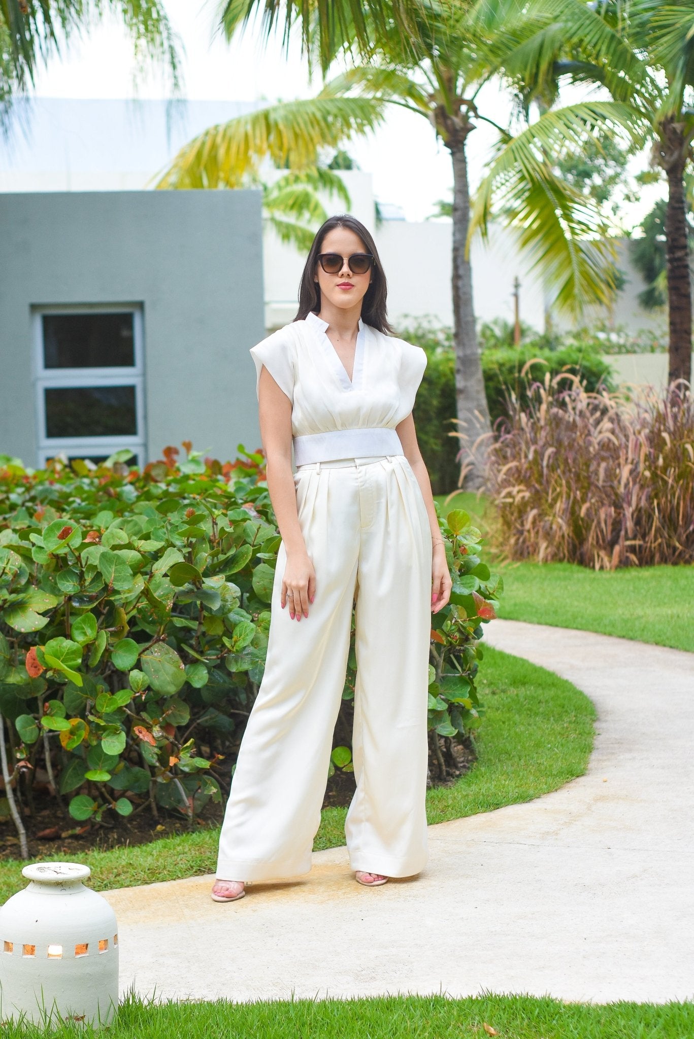 So Fashion Pant Set Ivory - Bonitafashionrd