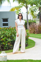 So Fashion Pant Set Ivory - Bonitafashionrd