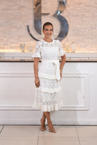 Beatiful Choise Midi Rufle Lave Dress