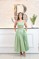 Casual crop and skirt set - Bonitafashionrd Set