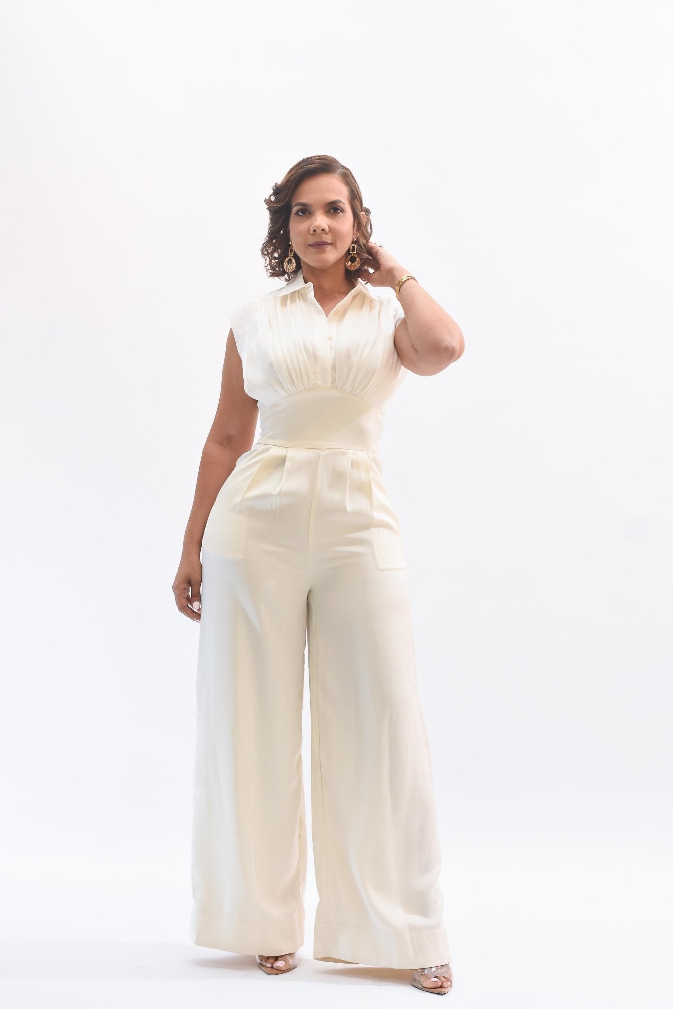 Beautiful Jumpsuit Ivory - Bonitafashionrd