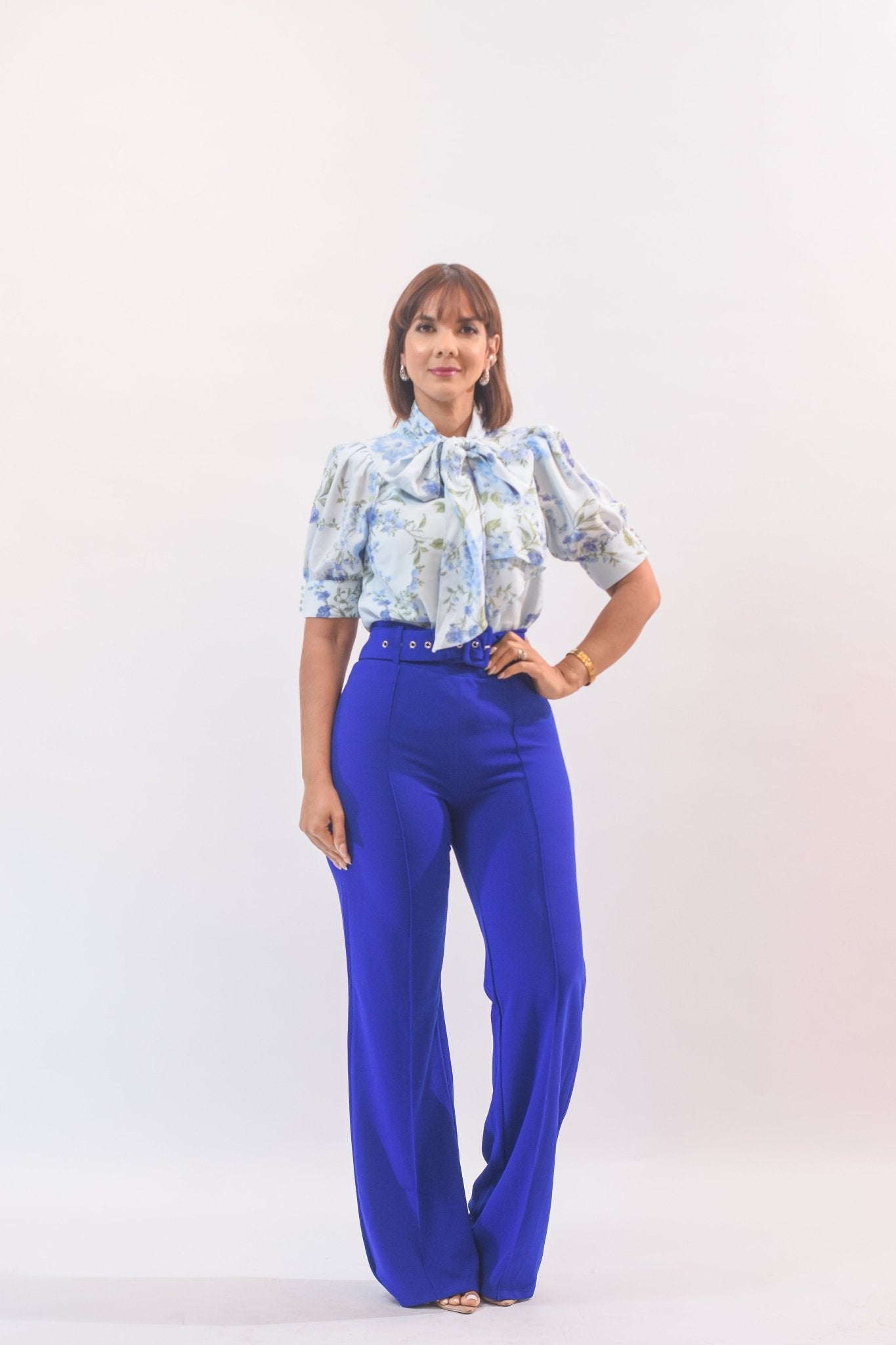 Good Vibes Blouse Blue - Bonitafashionrd