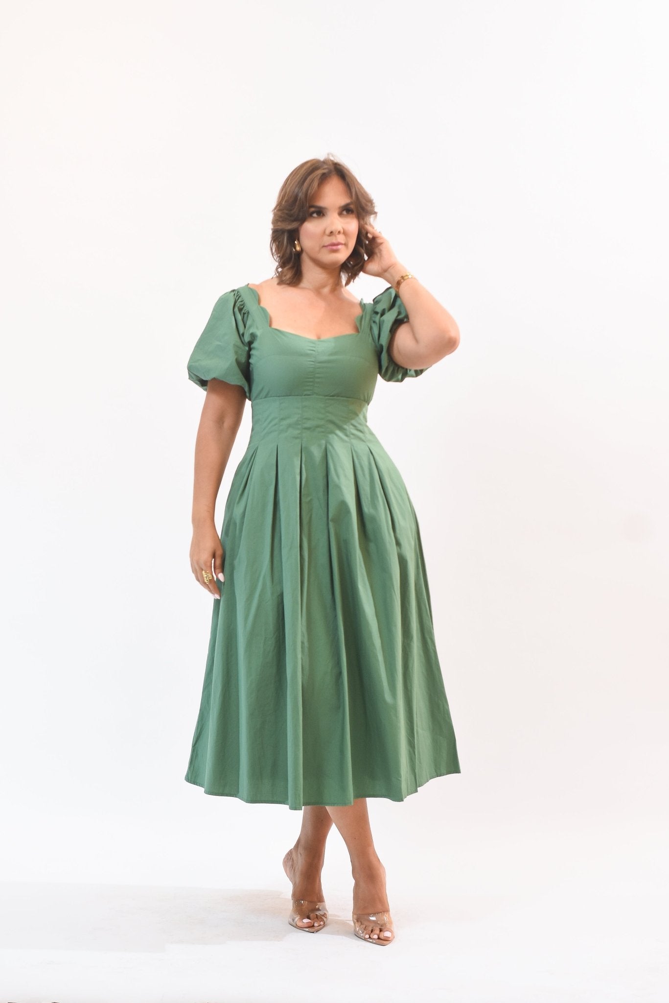 Day Of Life Dress Green - Bonitafashionrd