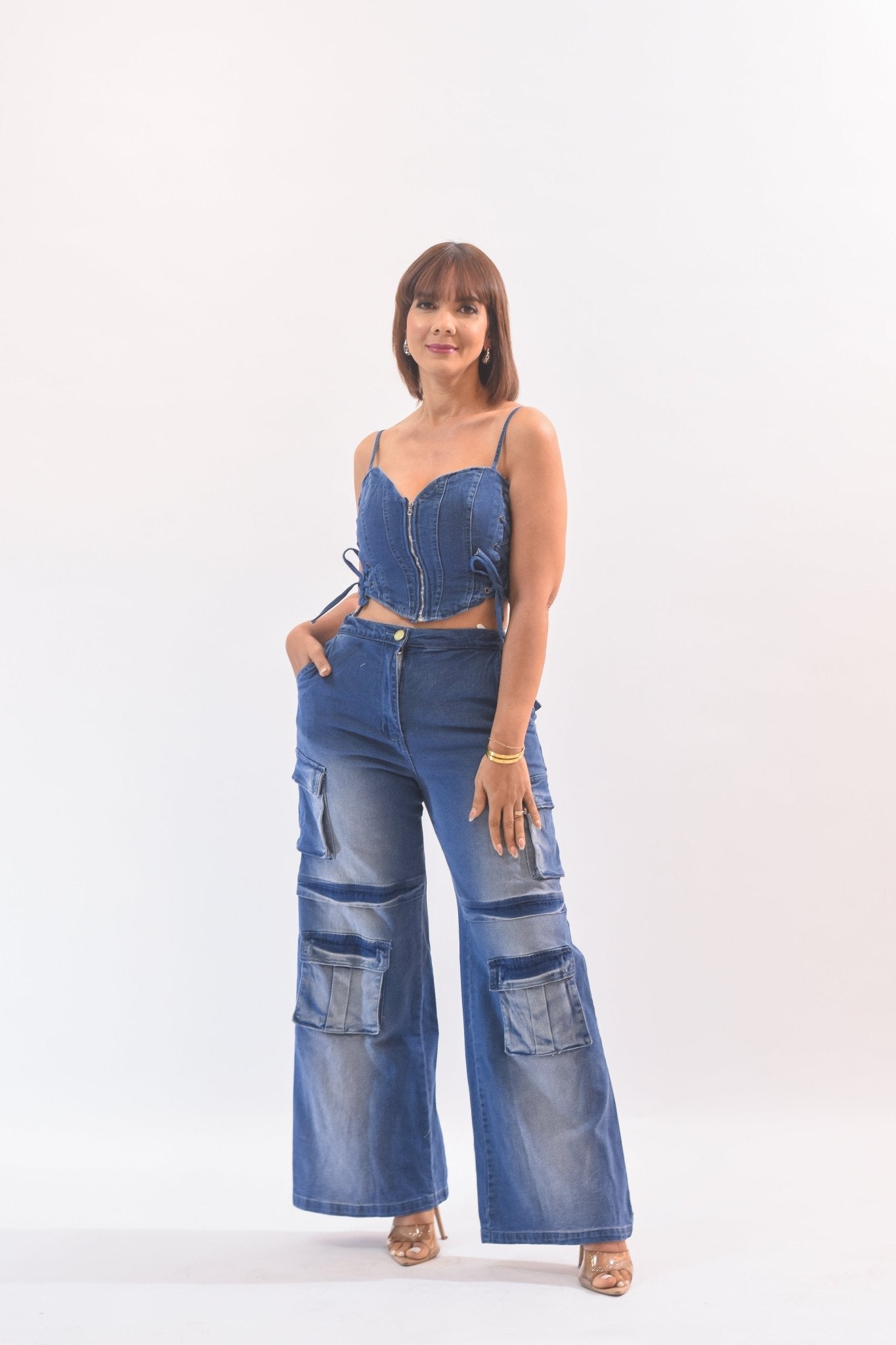 My Favorite Denim Pant Set - Bonitafashionrd