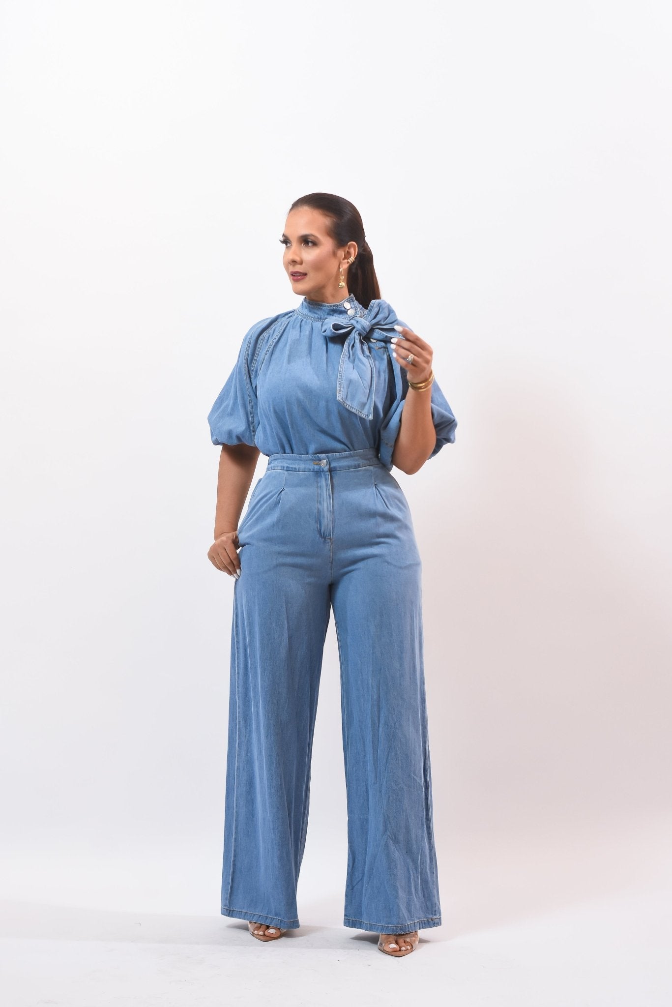 The Beauty Denim Pant Set - Bonitafashionrd