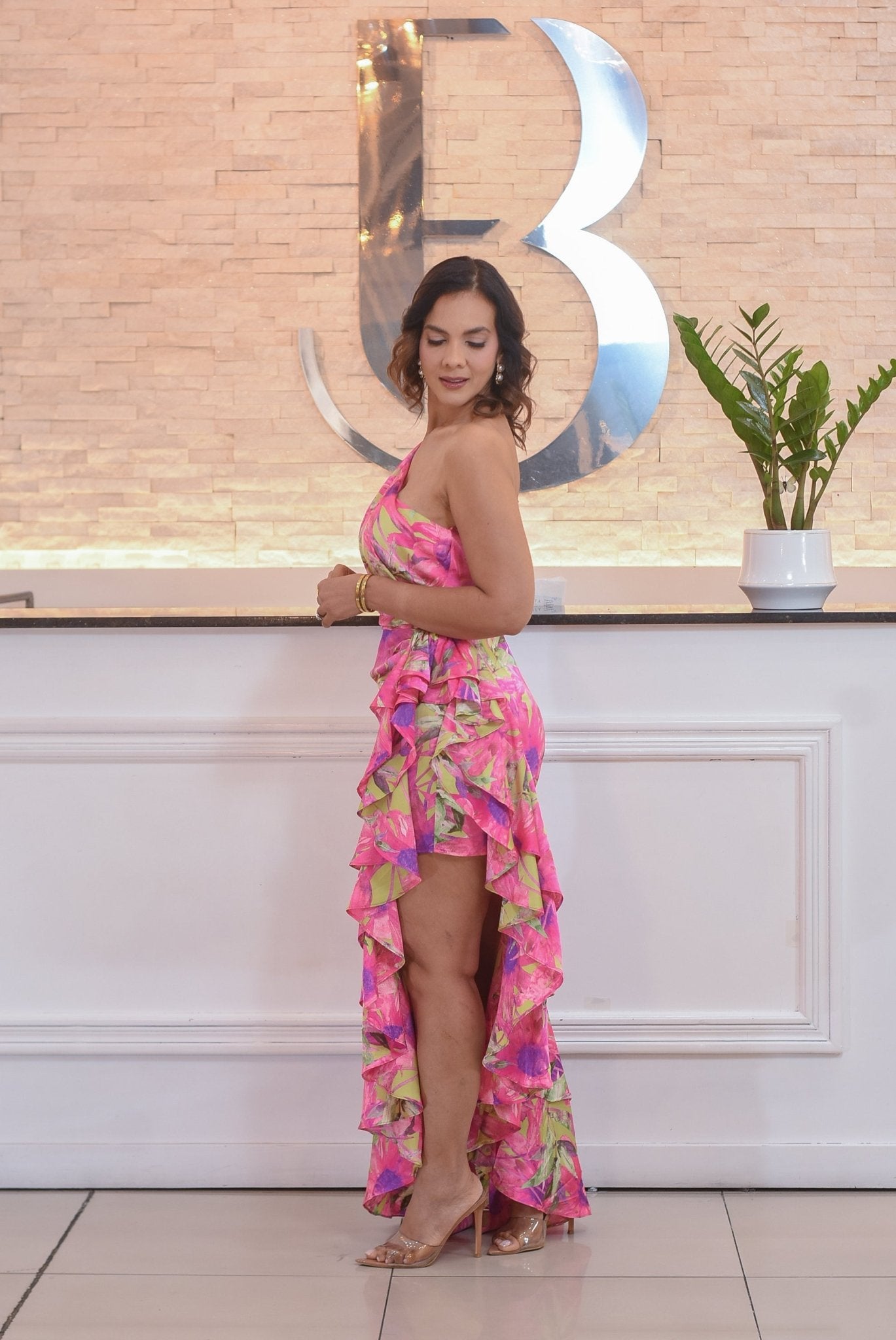My cute asymmetrical floral dress - Bonitafashionrd Dress