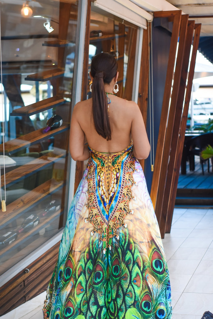 Stunning Peacock Dress - Bonitafashionrd