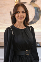 The Golden Holiday Higtlow Silk Midi Dress - Bonitafashionrd