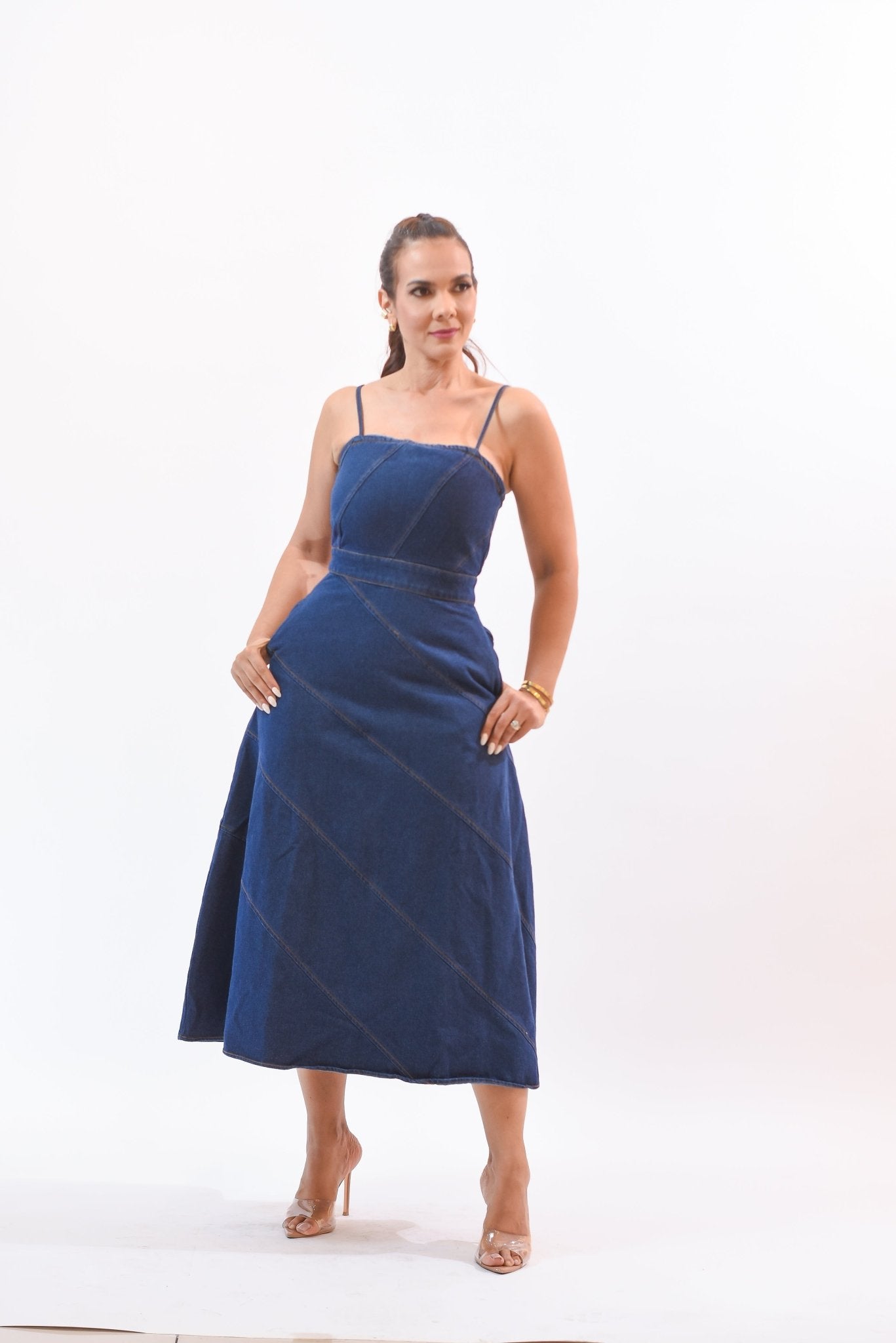 Just Exclusive Denim Dress - Bonitafashionrd