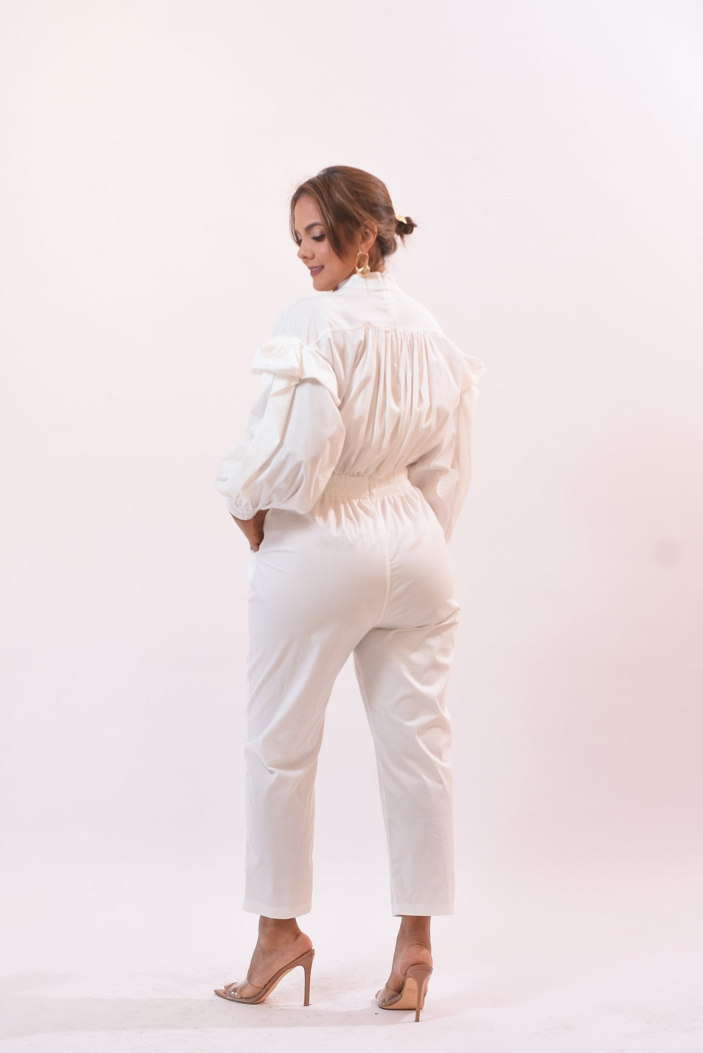 Fashion Jumpsuit White - Bonitafashionrd