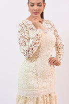 The Most Beautiful Dress Beige - Bonitafashionrd