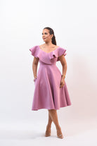 The Off Shoulder Dress Pink - Bonitafashionrd