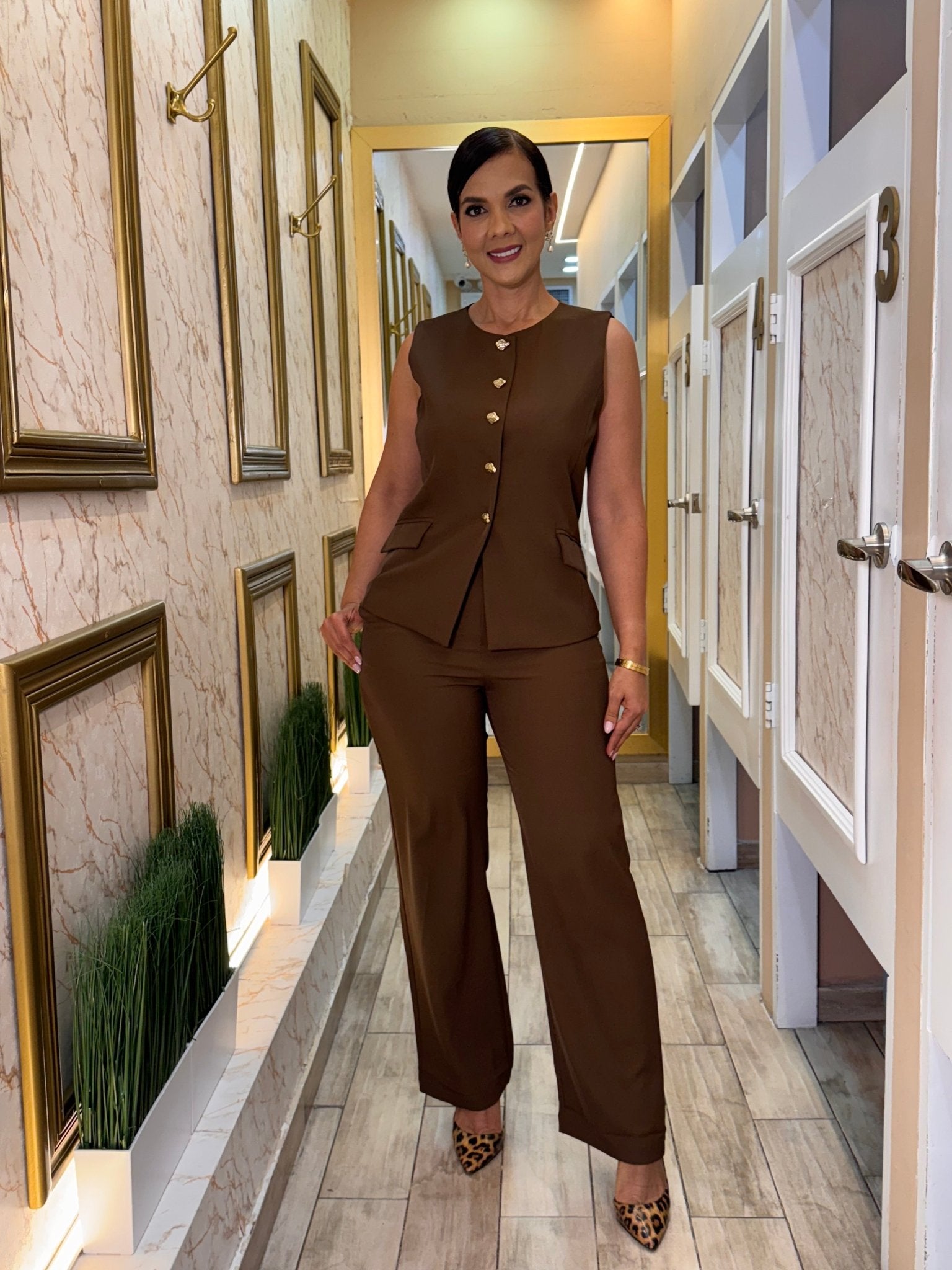 The Perfect Day Pant Set Vest - Bonitafashionrd