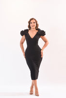 The Perfect Time Midi Dress Rufle - Bonitafashionrd