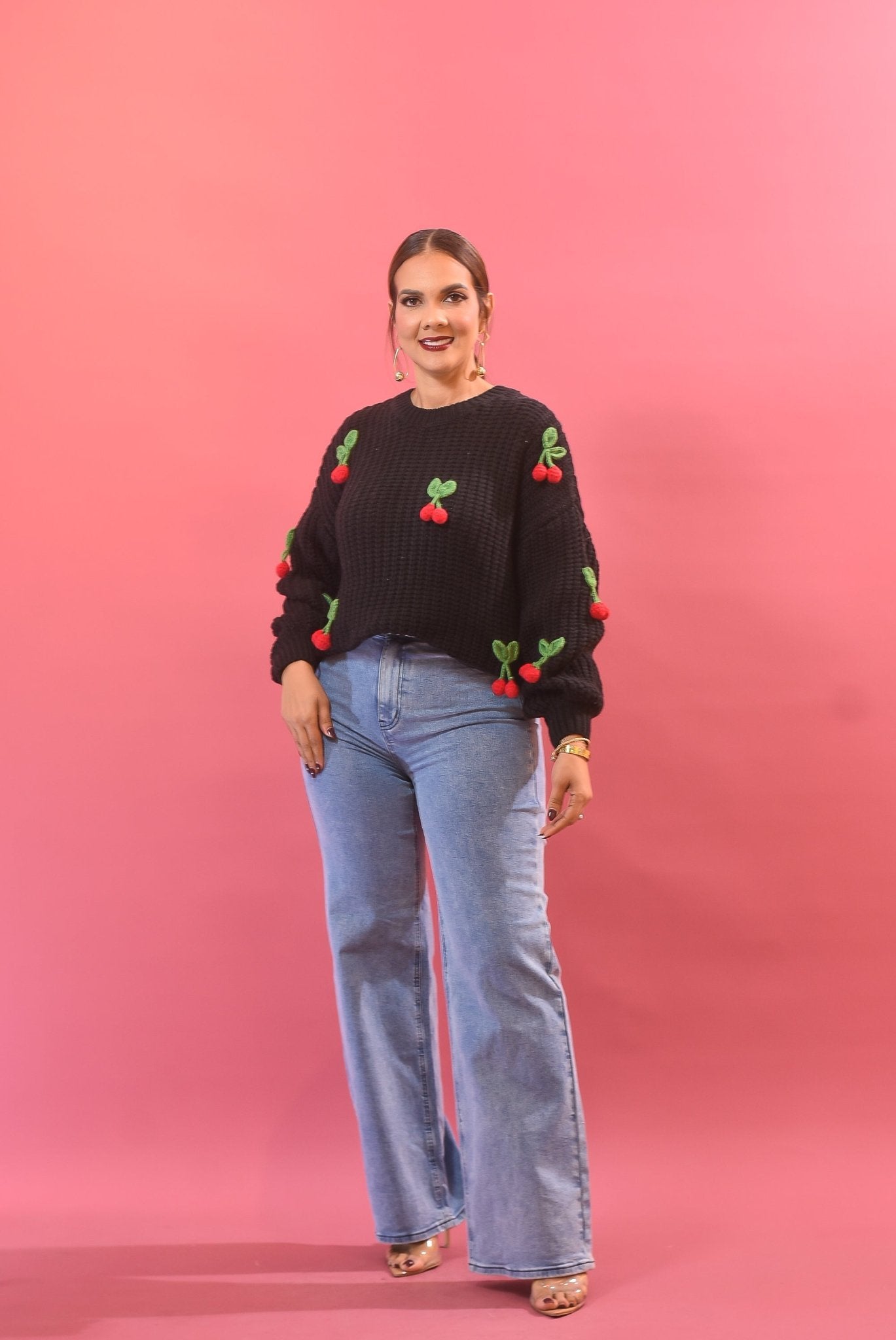 My Favorite Cherry Sweater - Bonitafashionrd