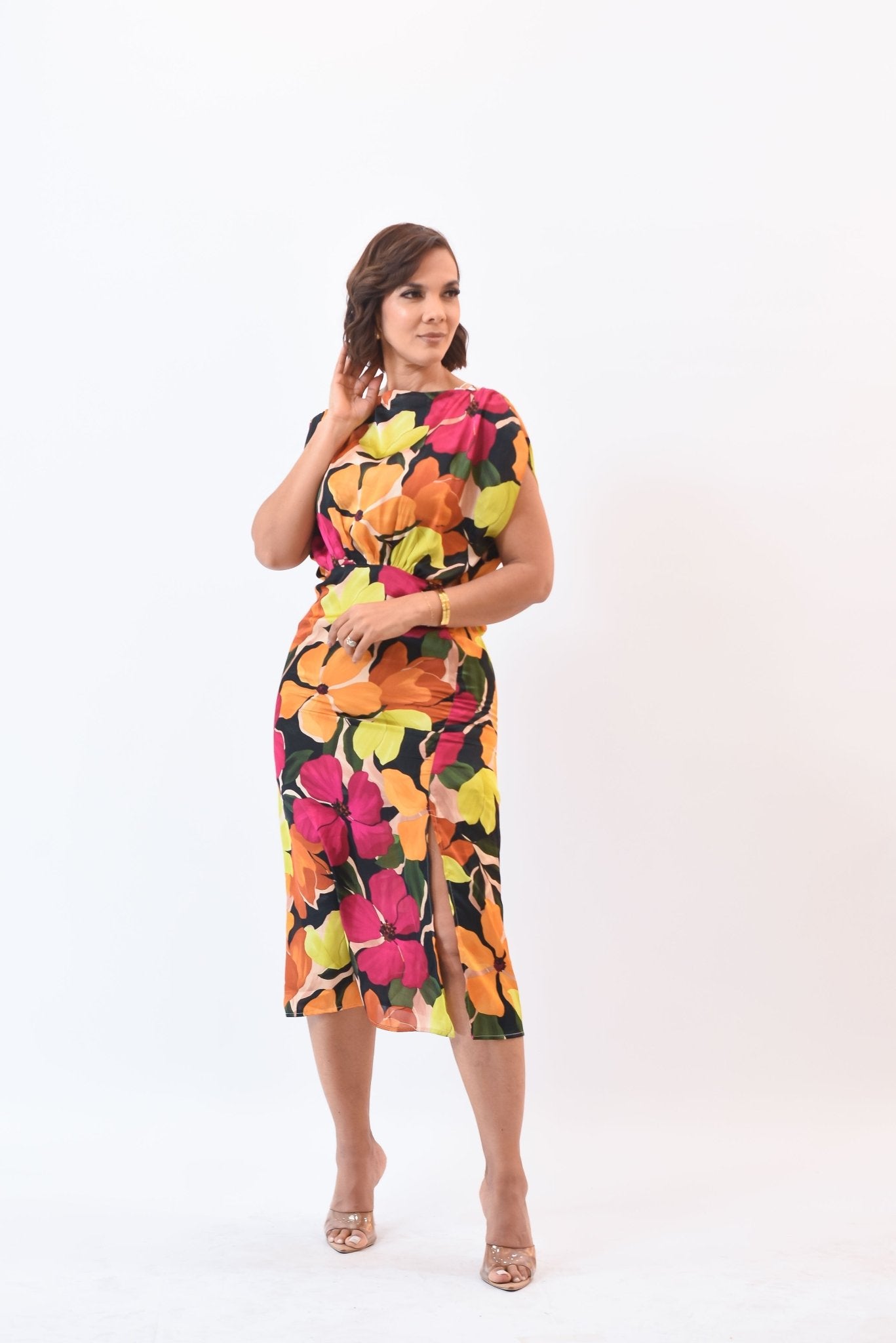 She Beautiful Flowers Dress - Bonitafashionrd