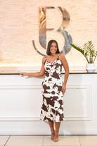 The Mággic Silk Print Dress - Bonitafashionrd