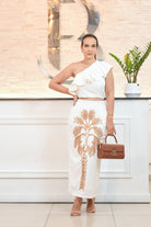 Long skirt and palm top set - Bonitafashionrd Set