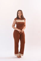 Best Look Pant Set Brown - Bonitafashionrd