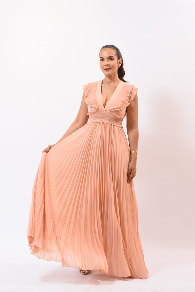 The Beauty Maxi Dress Coral - Bonitafashionrd