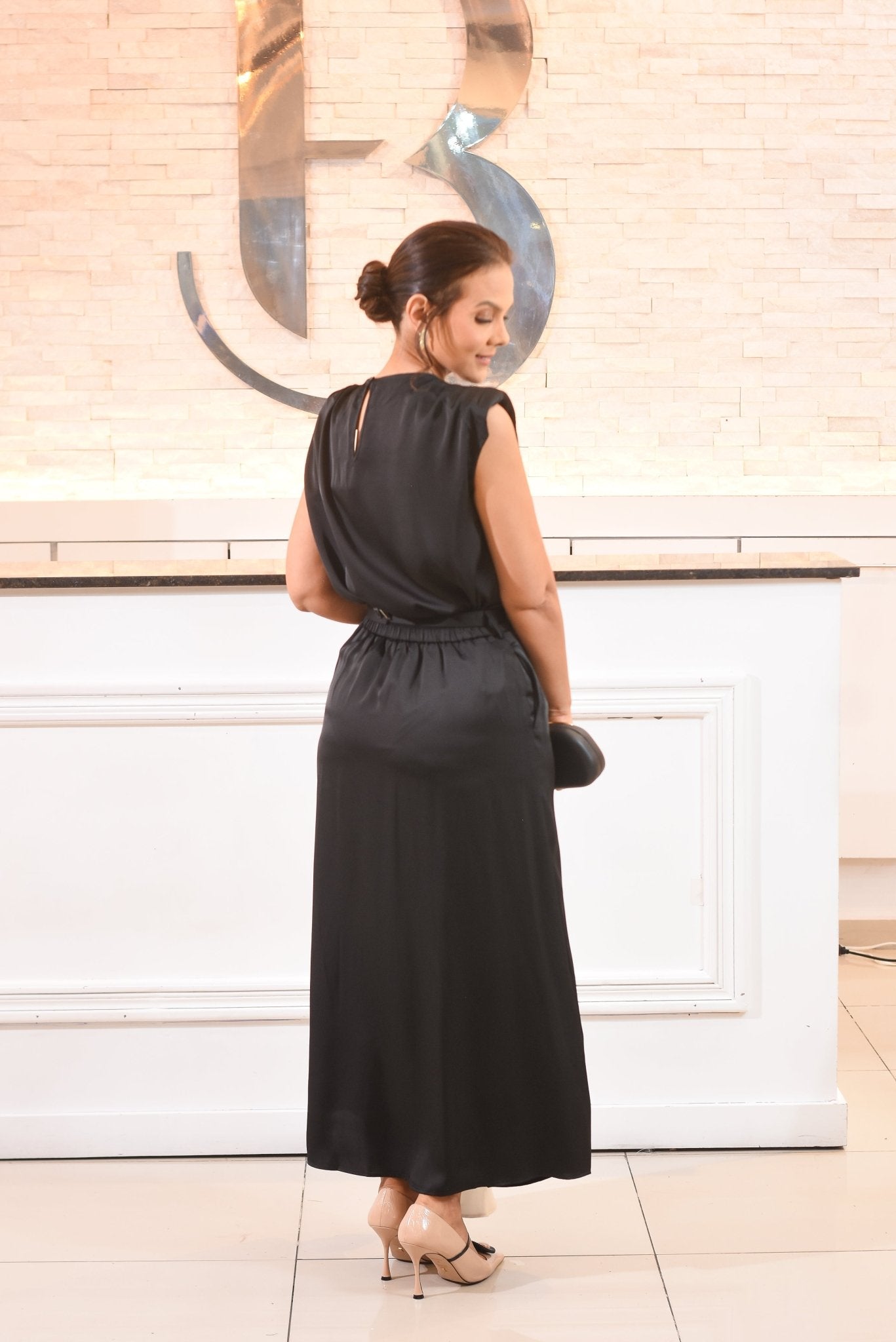 The Amazing Skirt Set Silk Color Block - Bonitafashionrd